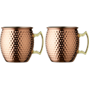 Tazza per Moscow Mule in Rame Martellato 55 cl - 2 Pezzi - 1 set