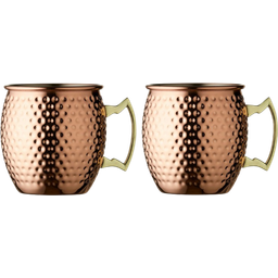 Tazza per Moscow Mule in Rame Martellato 55 cl - 2 Pezzi - 1 set