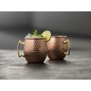 Tazza per Moscow Mule in Rame Martellato 55 cl - 2 Pezzi - 1 set