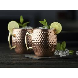 Tazza per Moscow Mule in Rame Martellato 55 cl - 2 Pezzi - 1 set