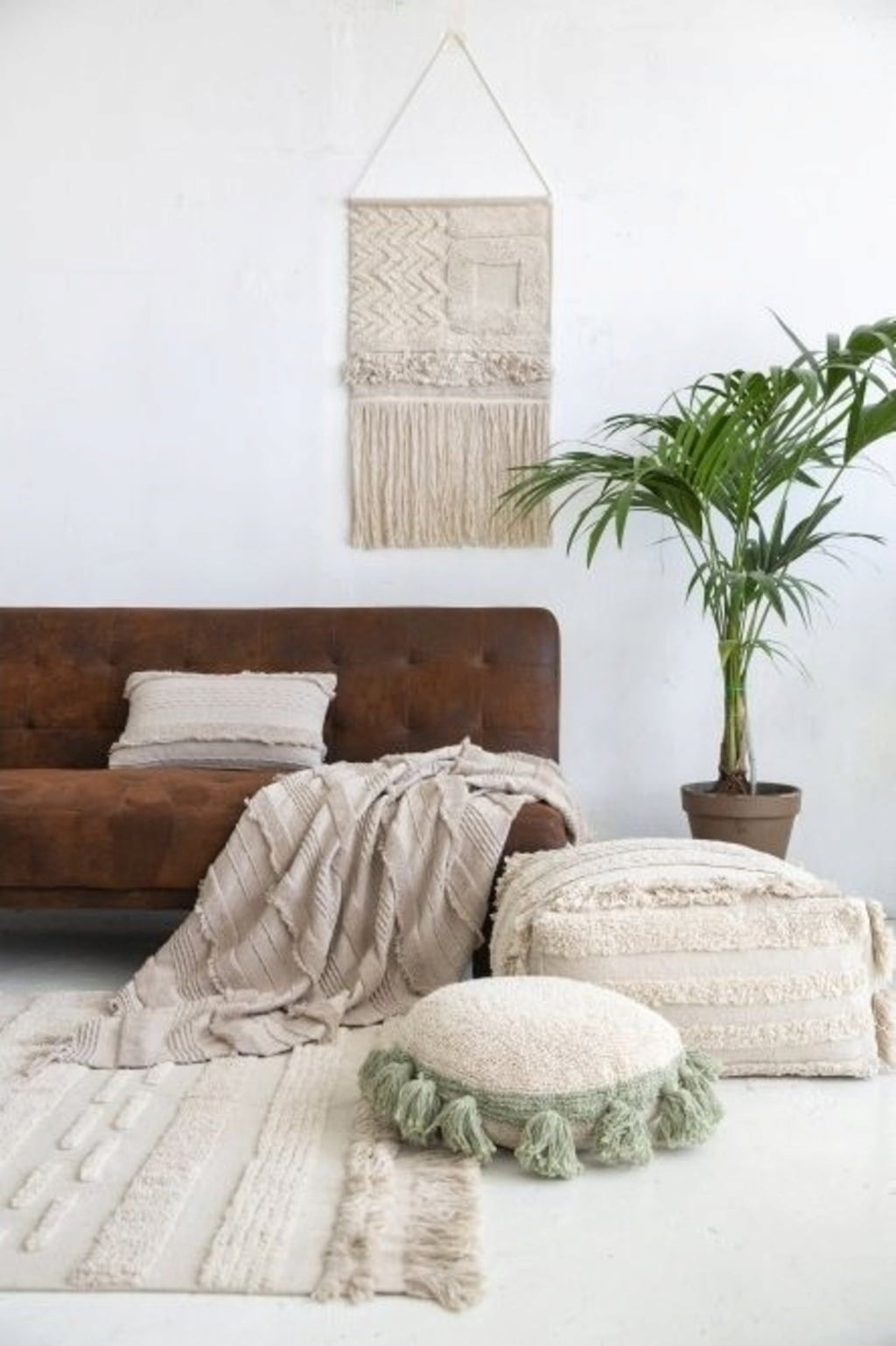 Lorena Canals Baumwoll-Teppich Air L - Natural