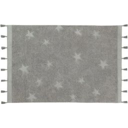 Lorena Canals Tapis en Coton Hippy Stars - Stars Grey