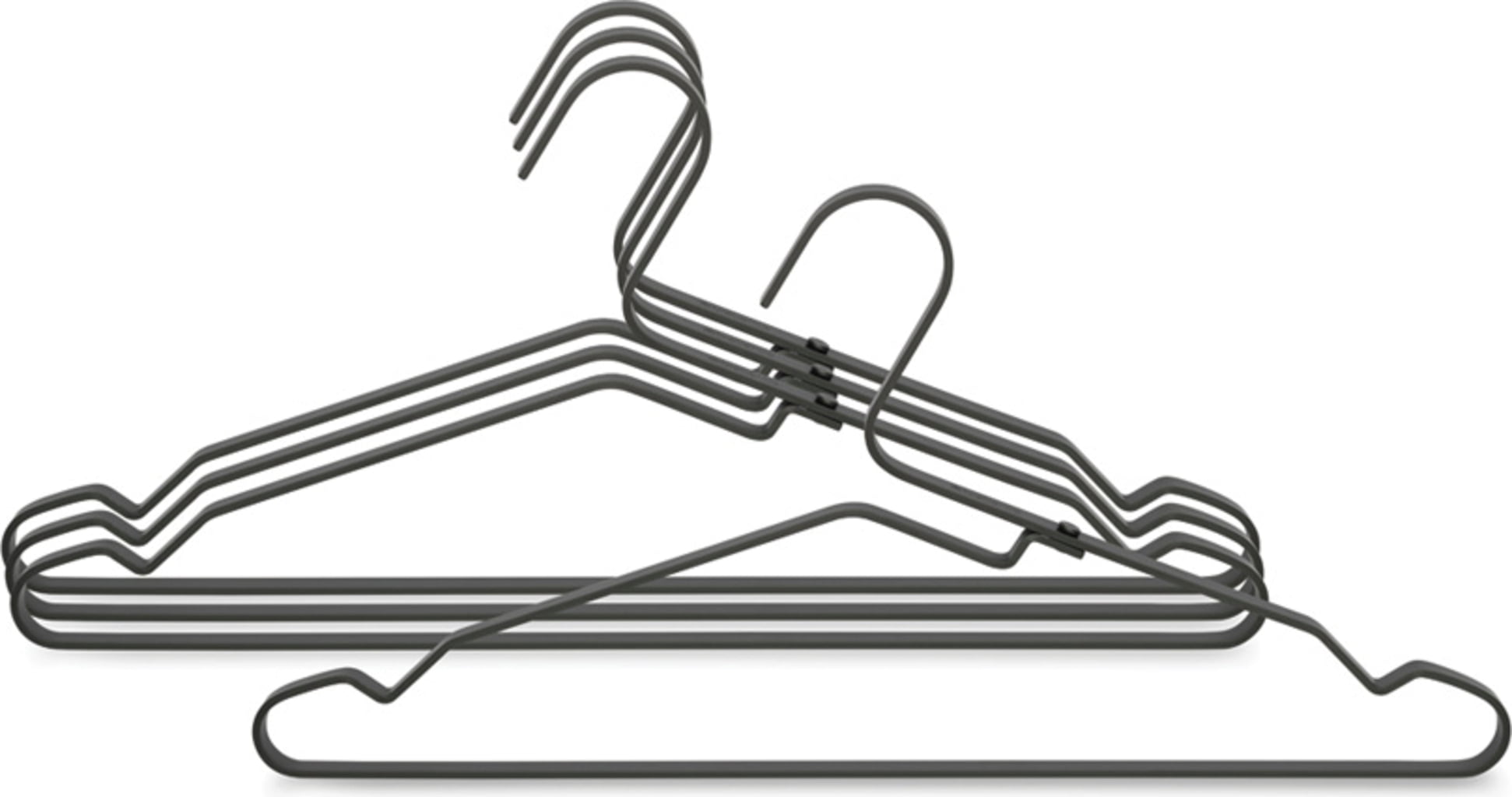 Brabantia Hängare Aluminium set med 4 st - Svart