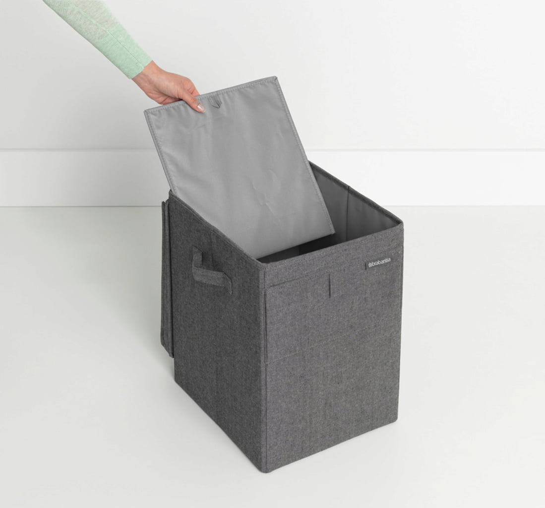 Brabantia Stapelbare Wäschebox - Pfeffer-Schwarz