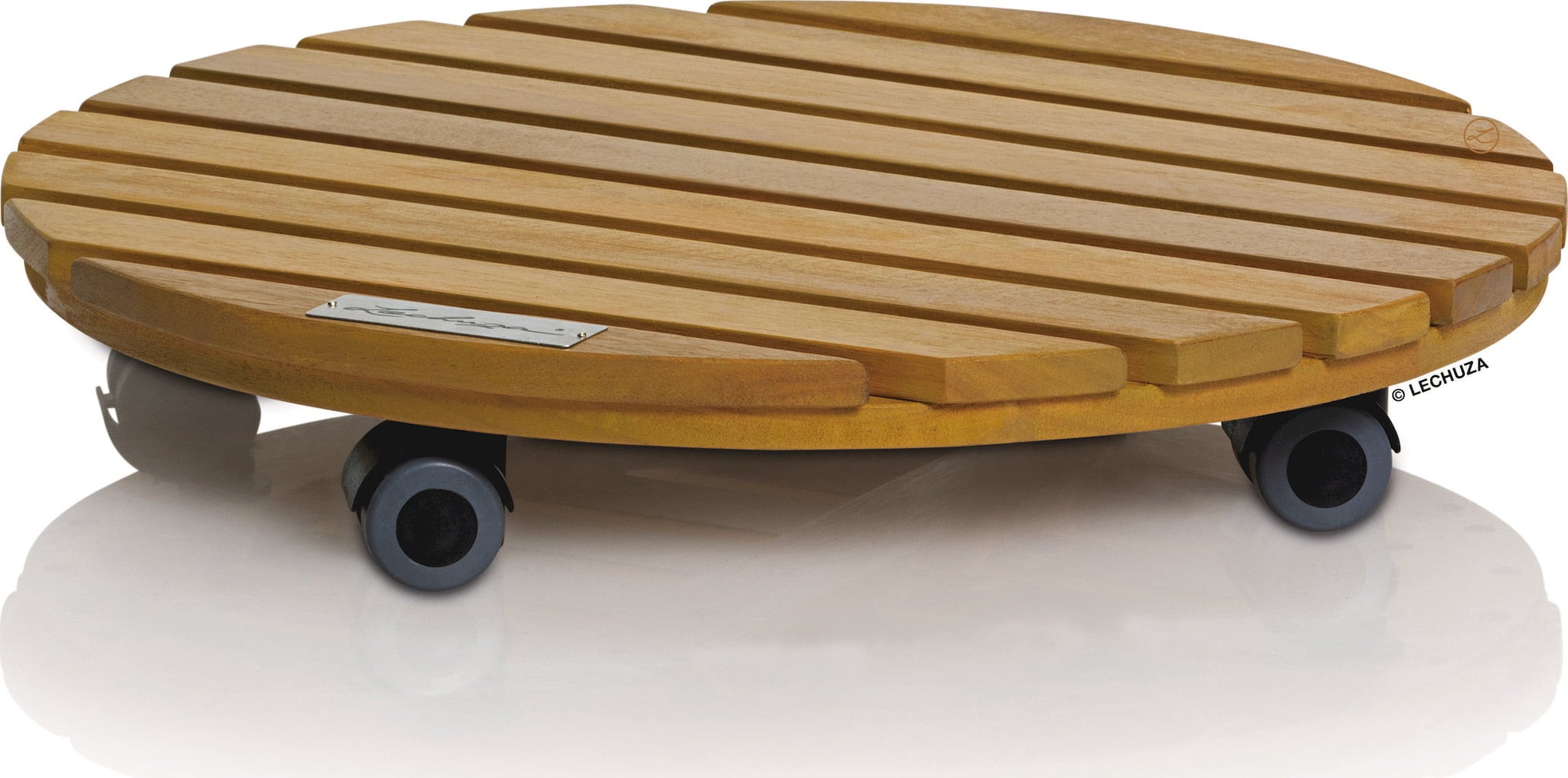 Supporto a Rotelle Natural Wood Tondo, 40