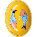 Tranquillo Seifenschale Fish Blue Pottery