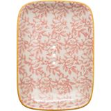 Tranquillo Floral Soap Dish, Red