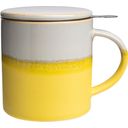 Tranquillo Tasse mit Teesieb Gelb Industrial