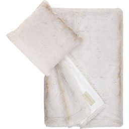 Winter Home White Lion Blanket + Pillow Set