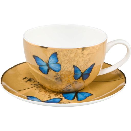 Goebel Tea Cup - Blue Butterflies