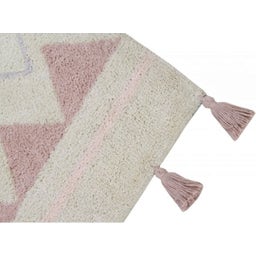 Baumwoll-Teppich Azteca Natural Vintage Nude - 120x160 cm