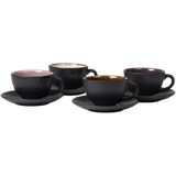 Bitz Cup and Saucer, Set of 4