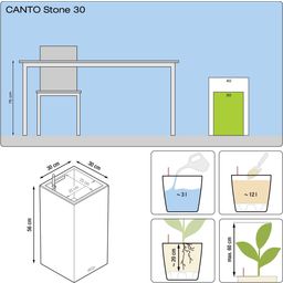 Lechuza CANTO Stone High 40 Planter