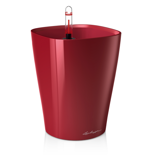 Lechuza DELTINI Tabletop Planter - Scarlet Red high gloss