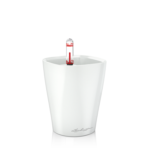 Lechuza MINI DELTINI Tabletop Planter - White