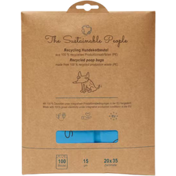 Dog Waste Bags Made of Recycled Material (Flat Packaging) - 2x 50 bags