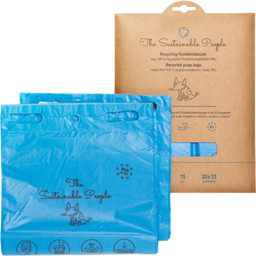 Dog Waste Bags Made of Recycled Material (Flat Packaging) - 2x 50 bags