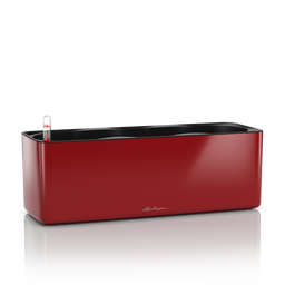 Lechuza CUBE Glossy Triple Tabletop Planter - Scarlet Red High Gloss