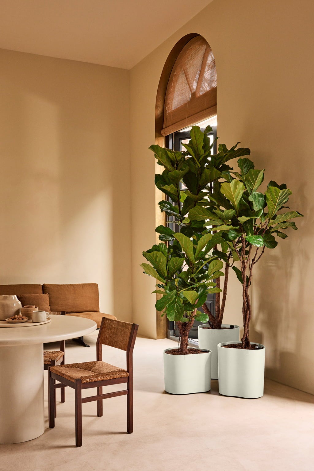 elho Pflanztopf eden, 25 cm - leinenweiß