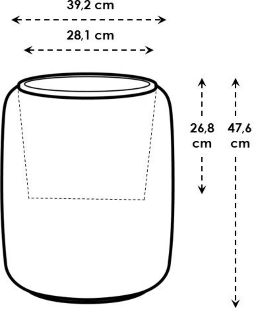 elho Pot amber beads medium 40 cm - blanc lin