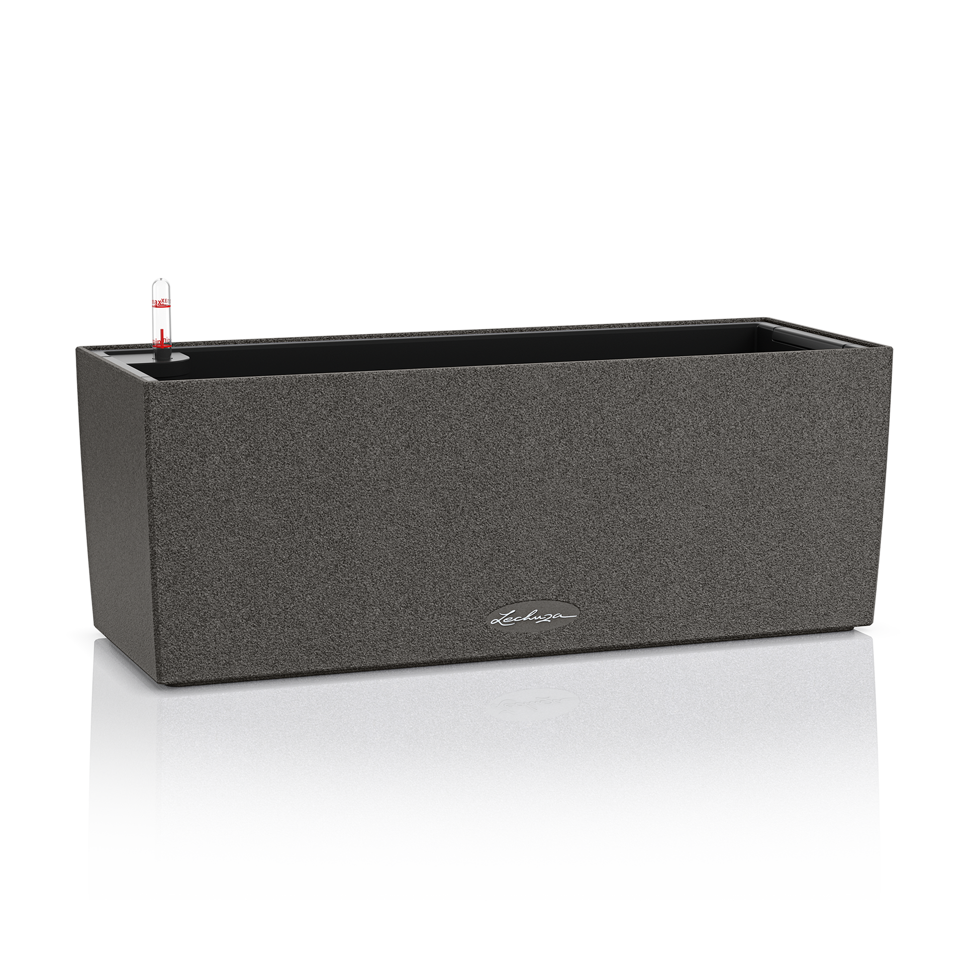 Lechuza BALCONERA Stone 50 Planter - Graphite Black