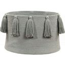 Lorena Canals Basket - Tassels - Light grey