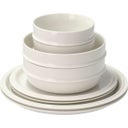 Eau Tableware Set, 8 pieces, off-white porcelain - 1 set