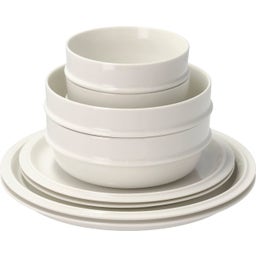 Eau Tableware Set, 8 pieces, off-white porcelain - 1 set