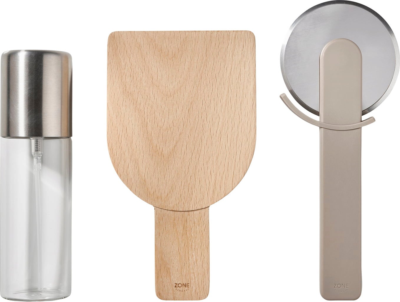 Zone Denmark Pizza-Set 3-teilig Singles Soft Taupe