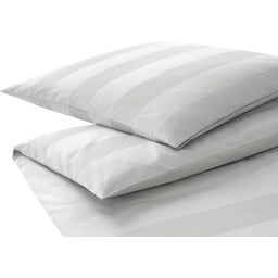 elegante En Bloc Jacquard Duvet Cover, white - 135/140 x 200 cm