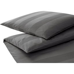 En Bloc Jacquard Duvet Cover, basalt grey - 135/140 x 200 cm