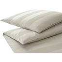 elegante En Bloc Jacquard Duvet Cover, pebble - 135/140 x 200 cm