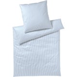 Hamburger Stripes Mako Satin Duvet Cover, blue