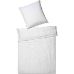 elegante Breezee Half-Linen Duvet Cover, white - 135/140 x 200 cm