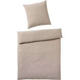 elegante Breezee Half-Linen Duvet Cover, sand - 135/140 x 200 cm