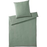 elegante Smooth Muslin Duvet Cover, Pistachio