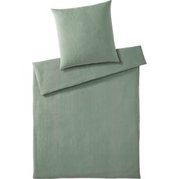 elegante Smooth Muslin Duvet Cover, Pistachio - 135/140 x 200 cm