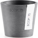 Ecopots Amsterdam Topf - grau - Ø 8 cm, Höhe 7 cm