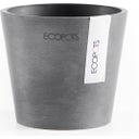 Ecopots Amsterdam Blomkruka - grå - Ø 10,5 cm, höjd 9,2 cm