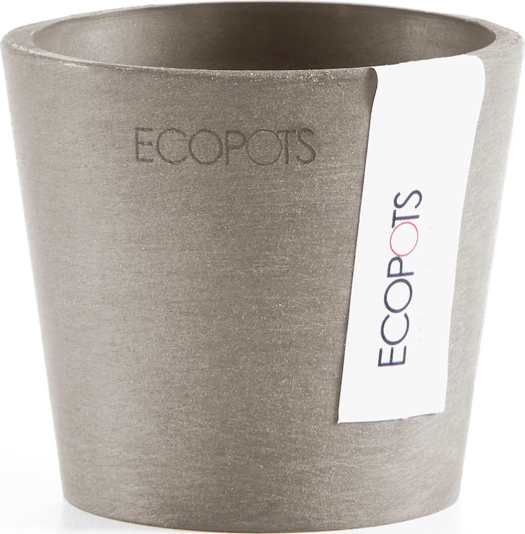 Ecopots Amsterdam Topf - taupe - Ø 8 cm, Höhe 7 cm