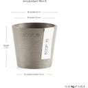 Ecopots Amsterdam - Taupe - Ø 8 cm, height 7 cm