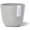 Ecopots Oslo Mini - White Grey  - Ø 11.5 cm, height 10 cm