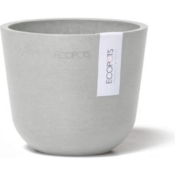 Ecopots Oslo Mini - White Grey  - Ø 11.5 cm, height 10 cm