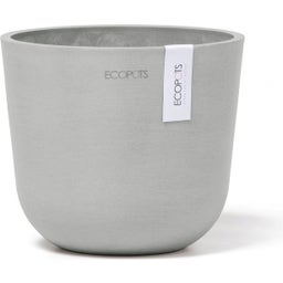 Ecopots Oslo Mini Topf weißgrau - Ø 16 cm, Höhe 13 cm