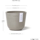 Ecopots Oslo Mini - Taupe - Ø 11.5 cm, height 10 cm