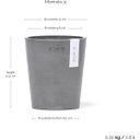 Ecopots Morinda Orchideentopf grau - Ø 11 cm, Höhe 12,5 cm