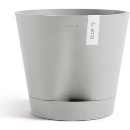 Ecopots Venice 2 White Grey  - Ø 20 cm, height 17.5 cm