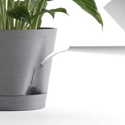 Ecopots Venice 2 White Grey  - Ø 20 cm, height 17.5 cm