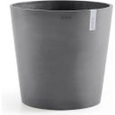 Ecopots Pot Amsterdam Gris + Réservoir d'Eau - Ø 50 cm, hauteur 44 cm