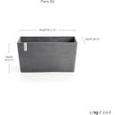 Ecopots Paris - Grey  - L 80 x D 42 x H 38 cm (100 litres)